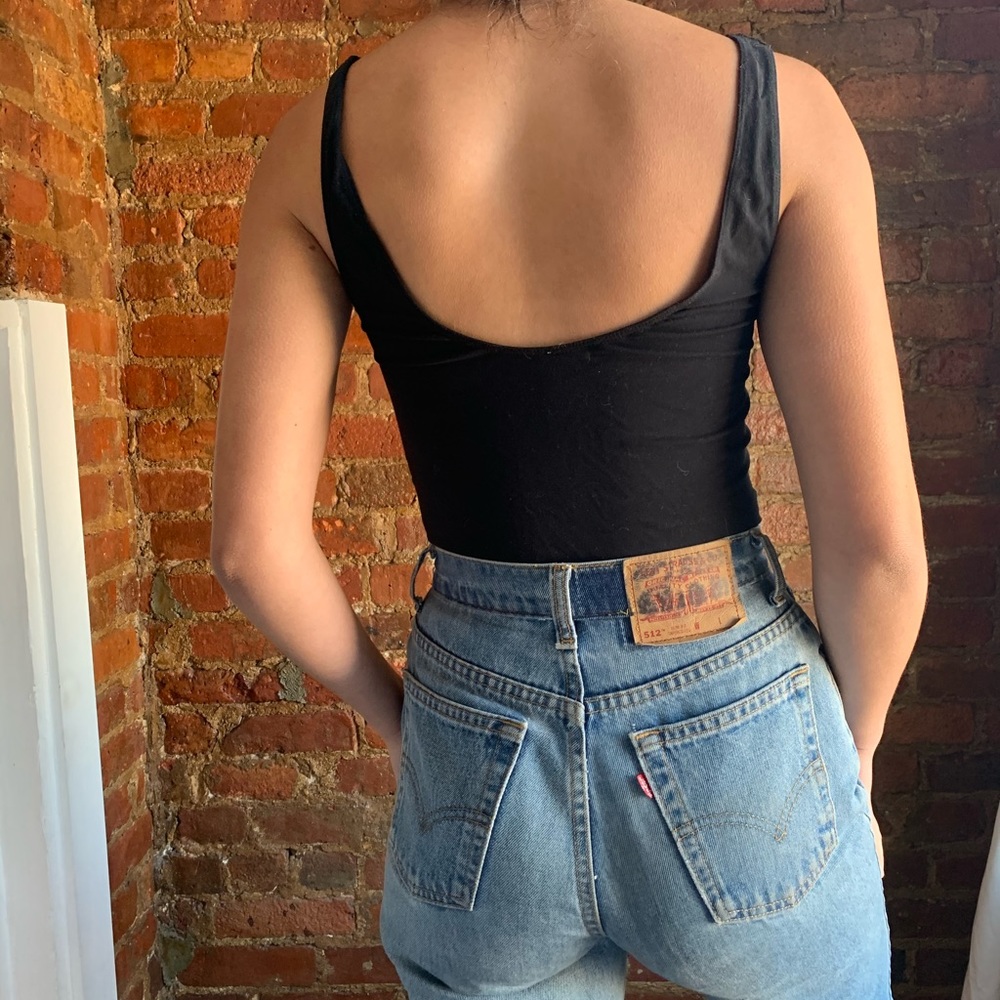 Aritzia Babaton low back black bodysuit